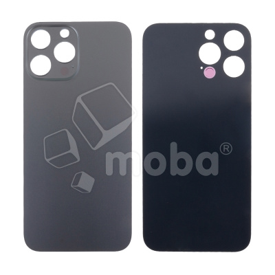 Задняя крышка для iPhone 13 Pro Max (A2645) Серый (стекло, узкий вырез под камеру, логотип) - Премиум