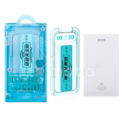 Защитное стекло Remax Tempered Glass GL-81 для iPhone 16 Pro (2 шт., бокс для ровной установки) Черный
