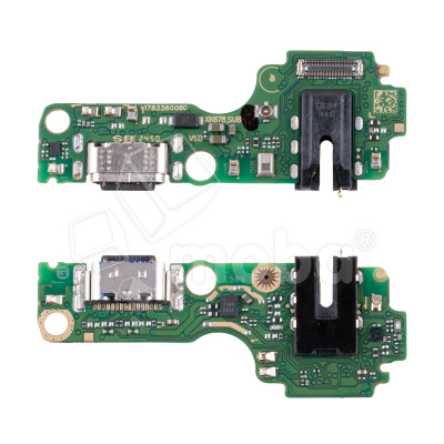 Шлейф для Tecno Spark 30C 4G (KL5n) плата на системный разъем/разъем гарнитуры/микрофон