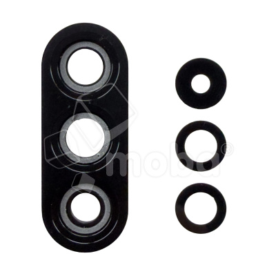 Стекло камеры для Samsung Galaxy A56 5G (A566B) в сборе с рамкой Черный