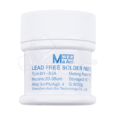 Паста паяльная MaAnt MY-83A (50 г, среднетемпературная 183°C)